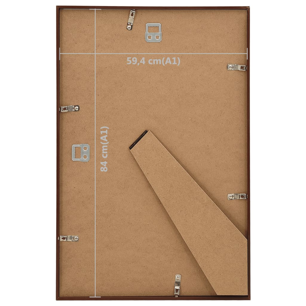 Bilderrahmen Collage 3 Stk. für Wand Tisch Bronze 59,4x84cm MDF
