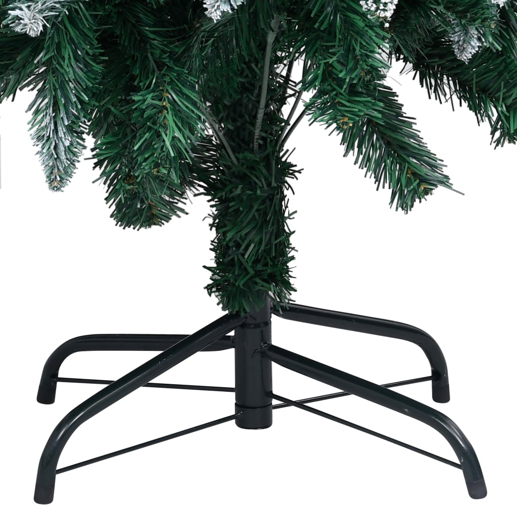 Künstlicher Weihnachtsbaum mit Beleuchtung Kugeln Zapfen 150 cm