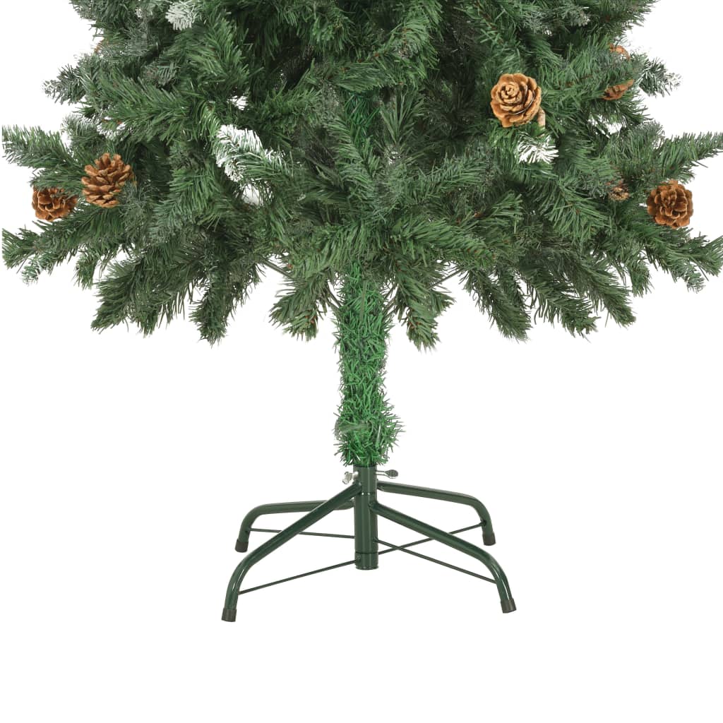 Künstlicher Weihnachtsbaum mit Beleuchtung & Kugeln 150 cm