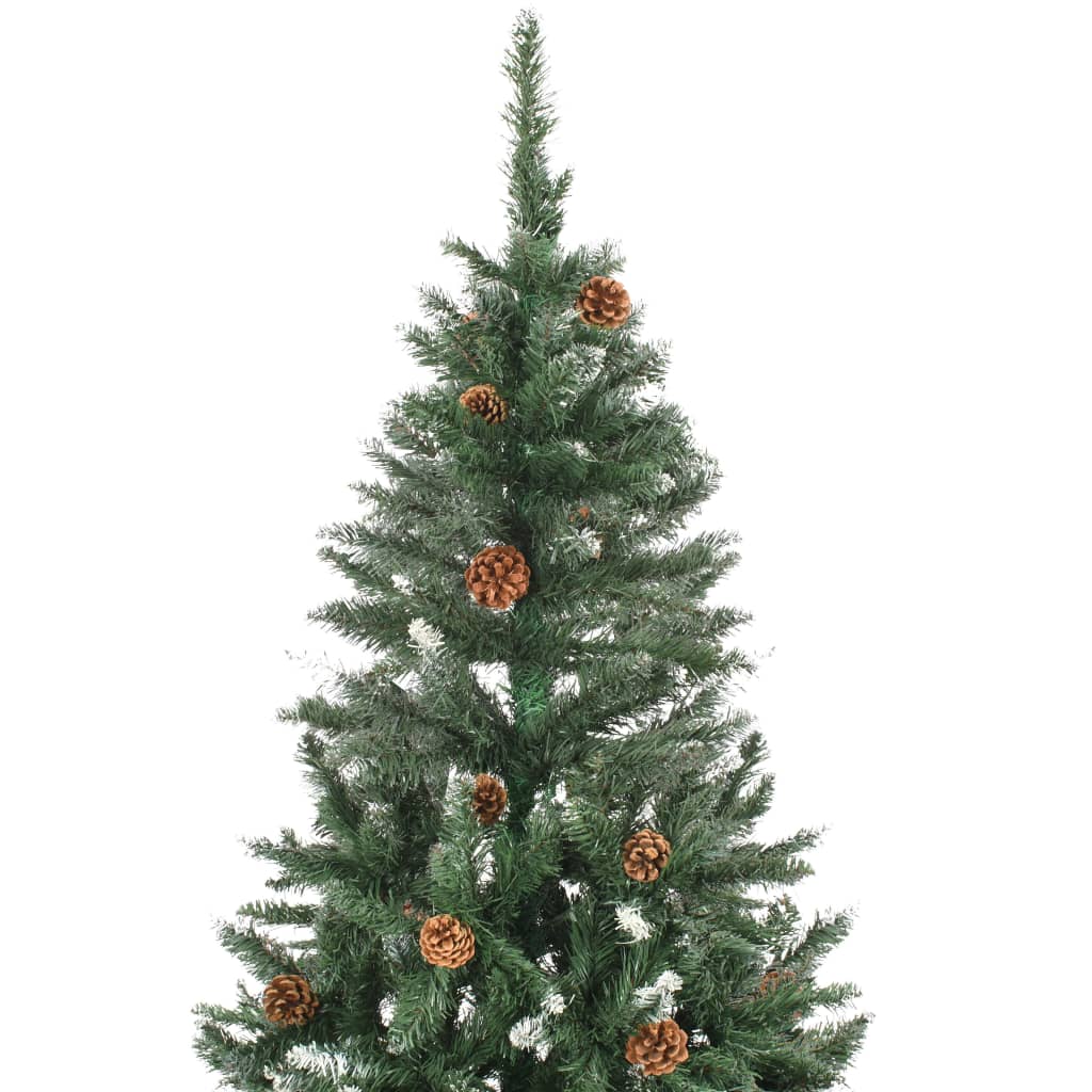 Künstlicher Weihnachtsbaum mit Beleuchtung & Kugeln 150 cm