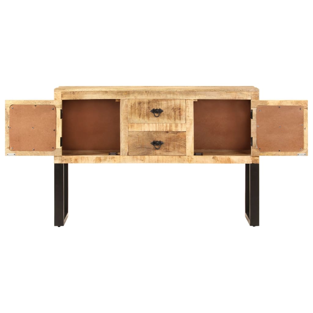 Sideboard 110x30x74 cm Raues Mangoholz