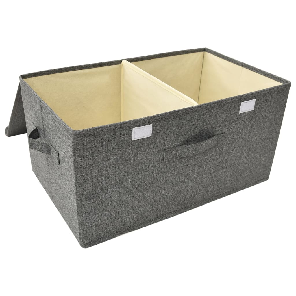 Aufbewahrungsbox Stoff 50x30x25 cm Anthrazit