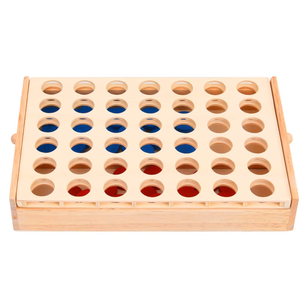 Vier gewinnt Spiel 24x15x4 cm Massivholz