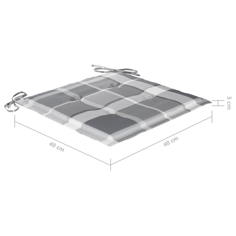 Klappbare Gartenstühle 8 Stk. mit Kissen Massivholz Akazie