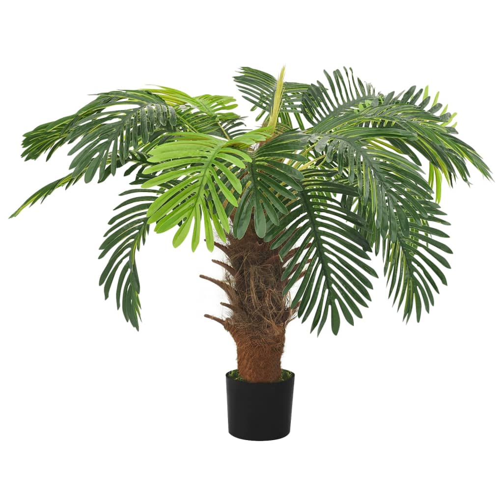 Künstliche Palme Cycas mit Topf 90 cm Grün