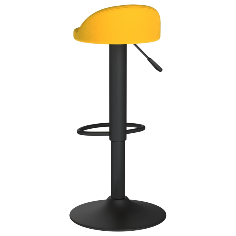 Barhocker 2 Stk. Gelb Samt