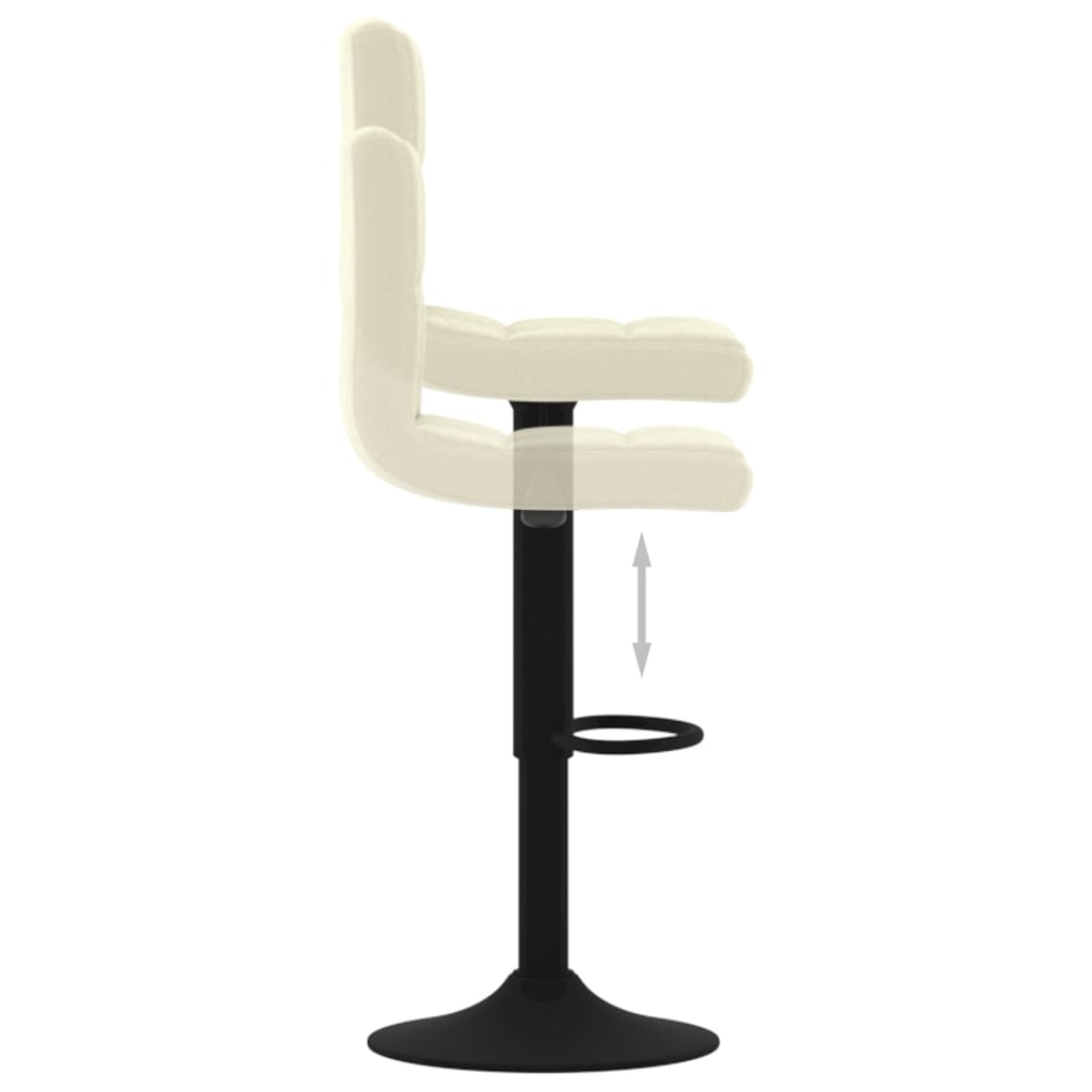 Barhocker 2 Stk. Creme Samt