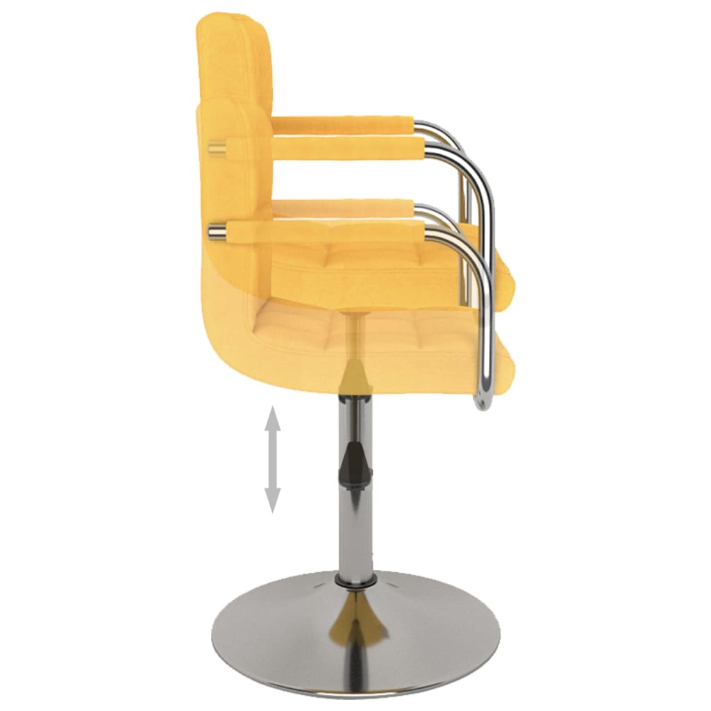 Barhocker Gelb Stoff