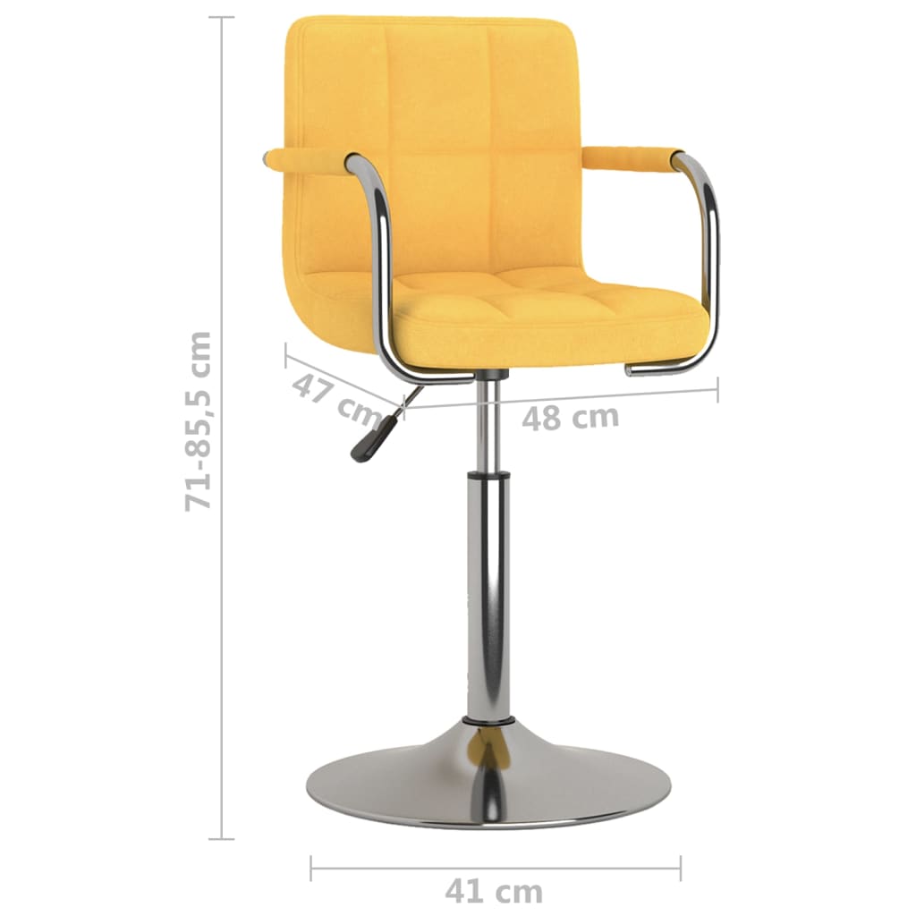 Barhocker Gelb Stoff