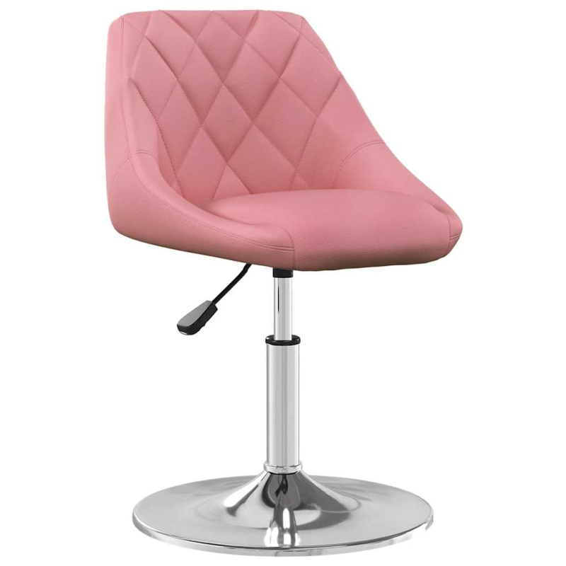 Esszimmerstühle 2 Stk. Drehbar Rosa Samt