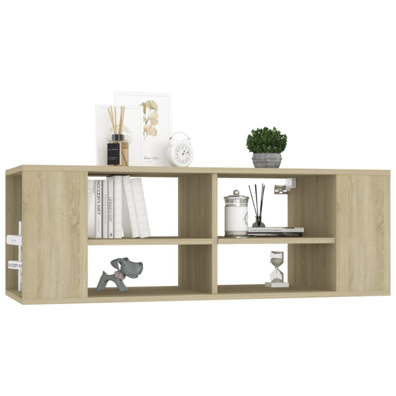 TV-Wandschrank Sonoma-Eiche 102x35x35 cm Holzwerkstoff