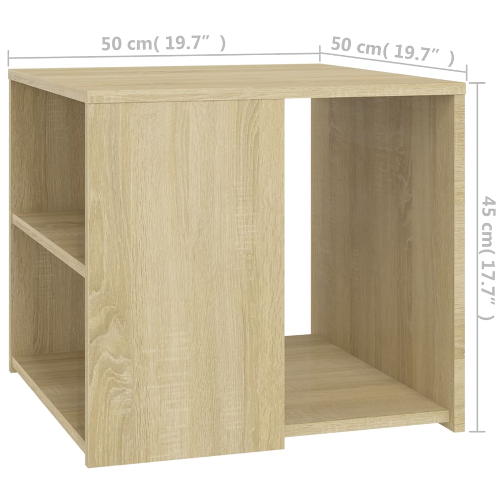 Beistelltisch Sonoma-Eiche 50x50x45 cm Holzwerkstoff