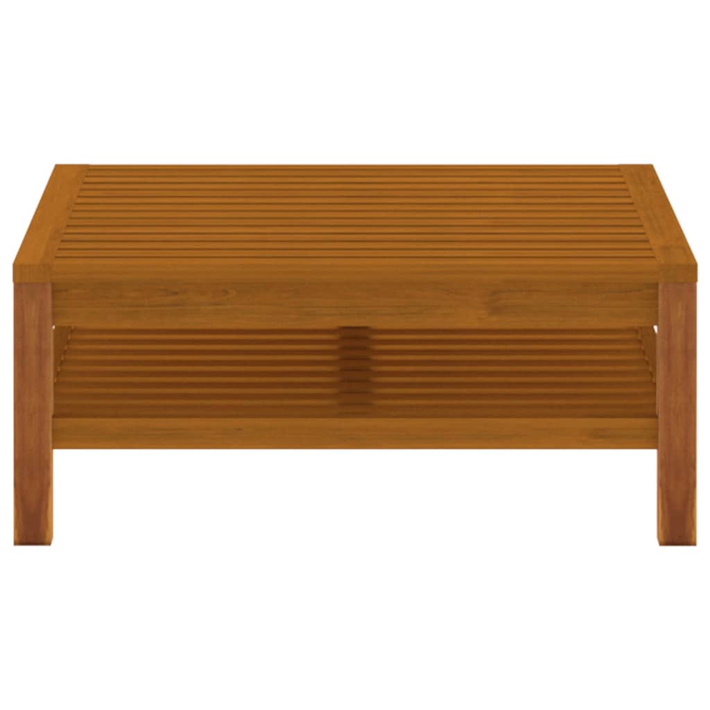 3-tlg. Garten-Lounge-Set mit Cremeweißen Kissen Akazienholz