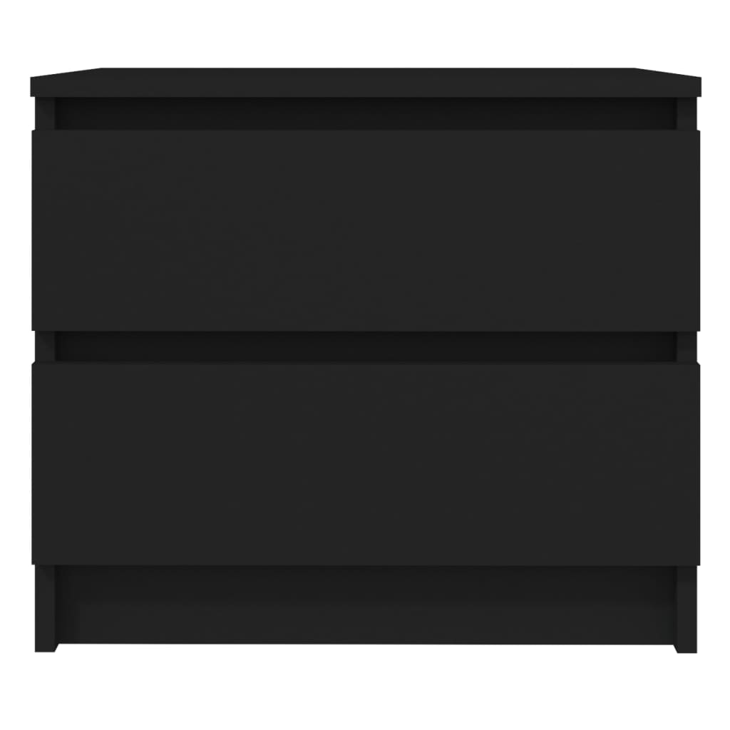 Nachttisch Schwarz 50x39x43,5 cm Holzwerkstoff