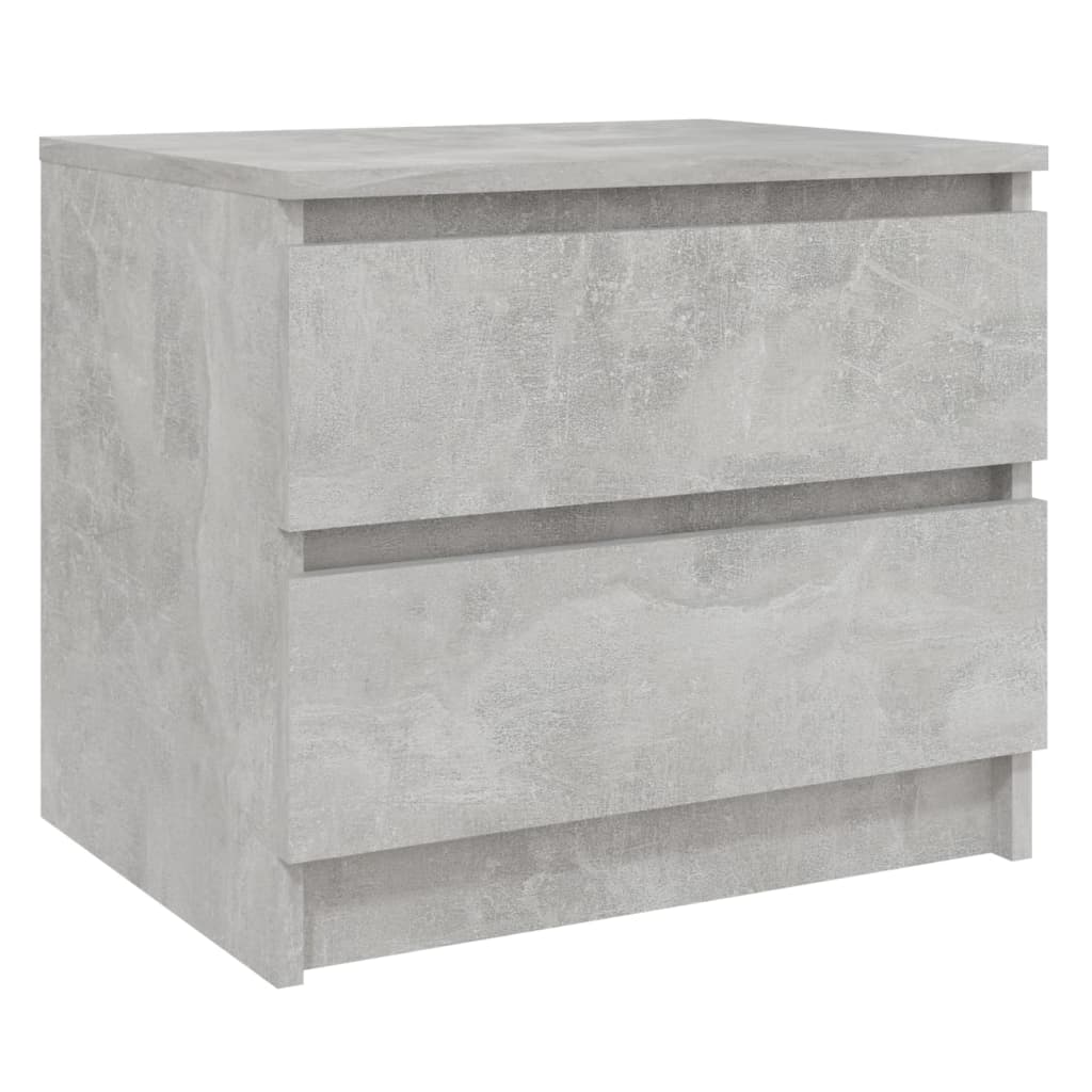 Nachttisch Betongrau 50x39x43,5 cm Holzwerkstoff