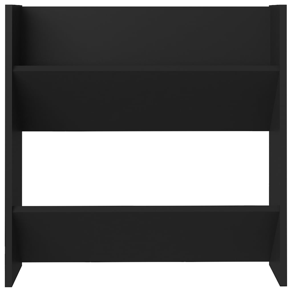 Wand-Schuhschrank Schwarz 60x18x60 cm Holzwerkstoff