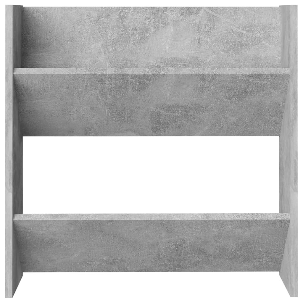 Wand-Schuhschränke 2 Stk. Betongrau 60x18x60 cm Holzwerkstoff