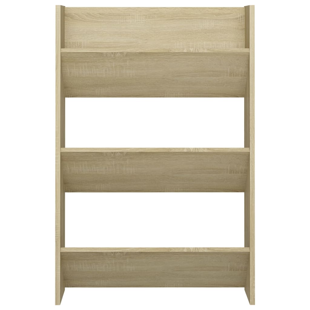 Wand-Schuhschrank Sonoma-Eiche 60x18x90 cm Holzwerkstoff