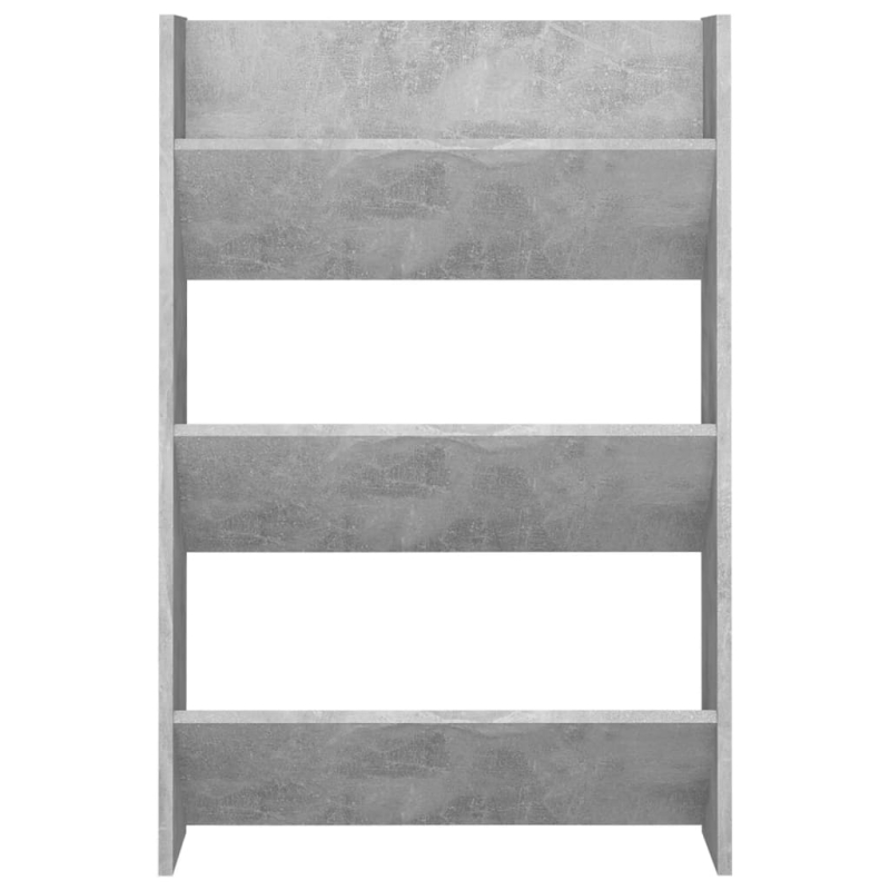 Wand-Schuhschrank Betongrau 60x18x90 cm Holzwerkstoff