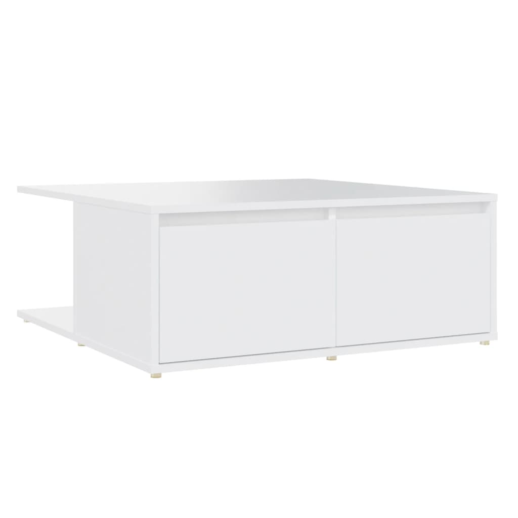 Couchtisch Weiß 80x80x31 cm Holzwerkstoff