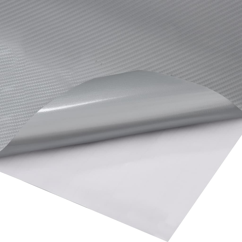 Autofolien 2 Stk. 4D Silber 100x150 cm