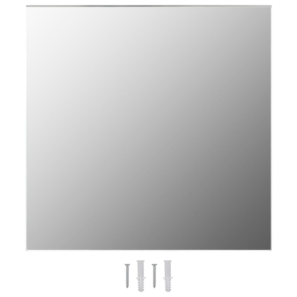 Wandspiegel mit LED-Beleuchtung Quadratisch Glas