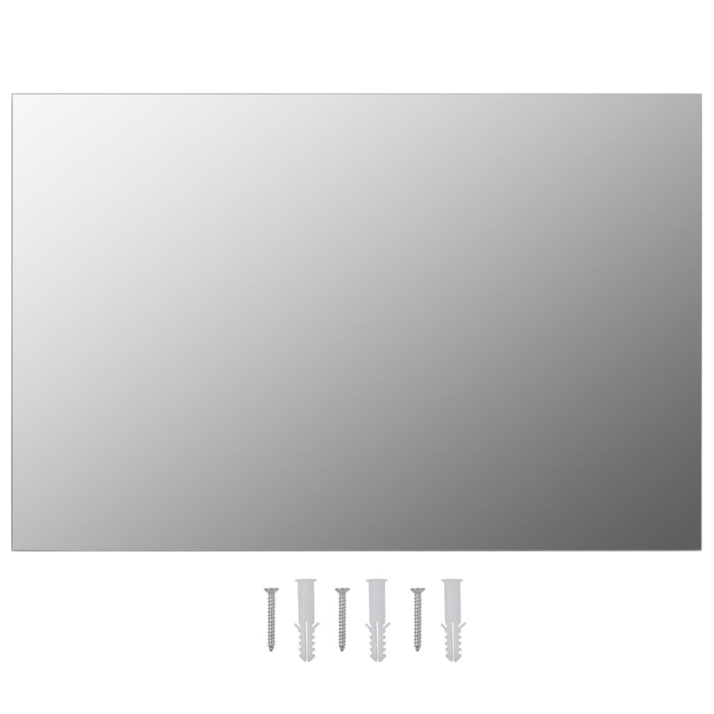 Wandspiegel mit LED-Beleuchtung Rechteckig Glas