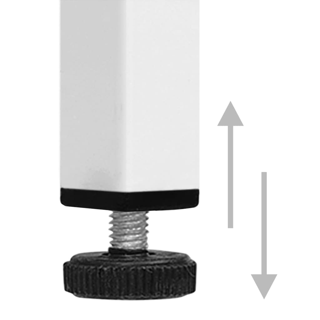 Sideboard Weiß 105x35x70 cm Stahl und Hartglas