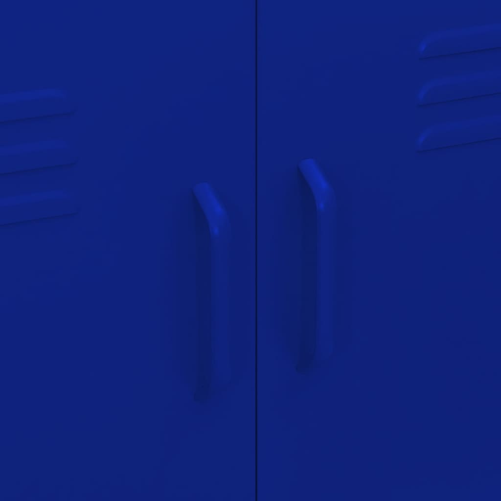 Lagerschrank Marineblau 80x35x101,5 cm Stahl