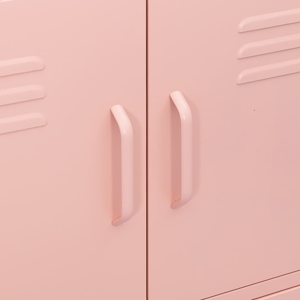 Lagerschrank Rosa 80x35x101,5 cm Stahl
