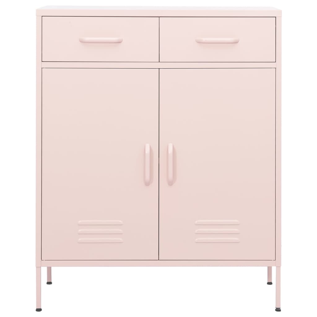 Lagerschrank Rosa 80x35x101,5 cm Stahl