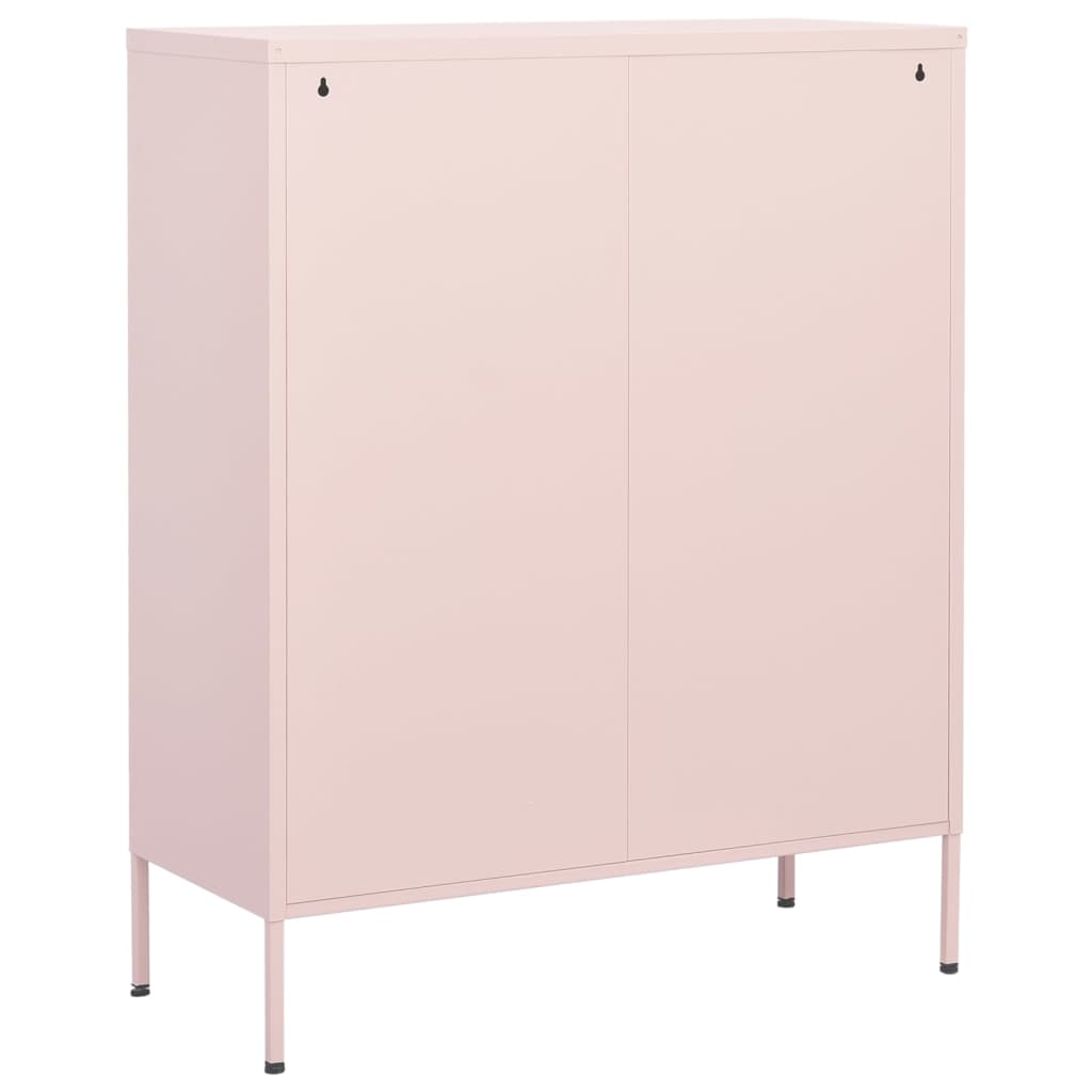 Lagerschrank Rosa 80x35x101,5 cm Stahl