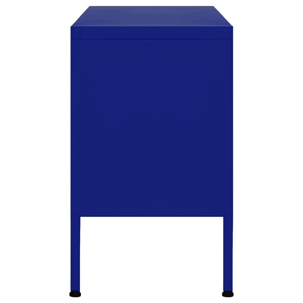 TV-Schrank Marineblau 105x35x50 cm Stahl