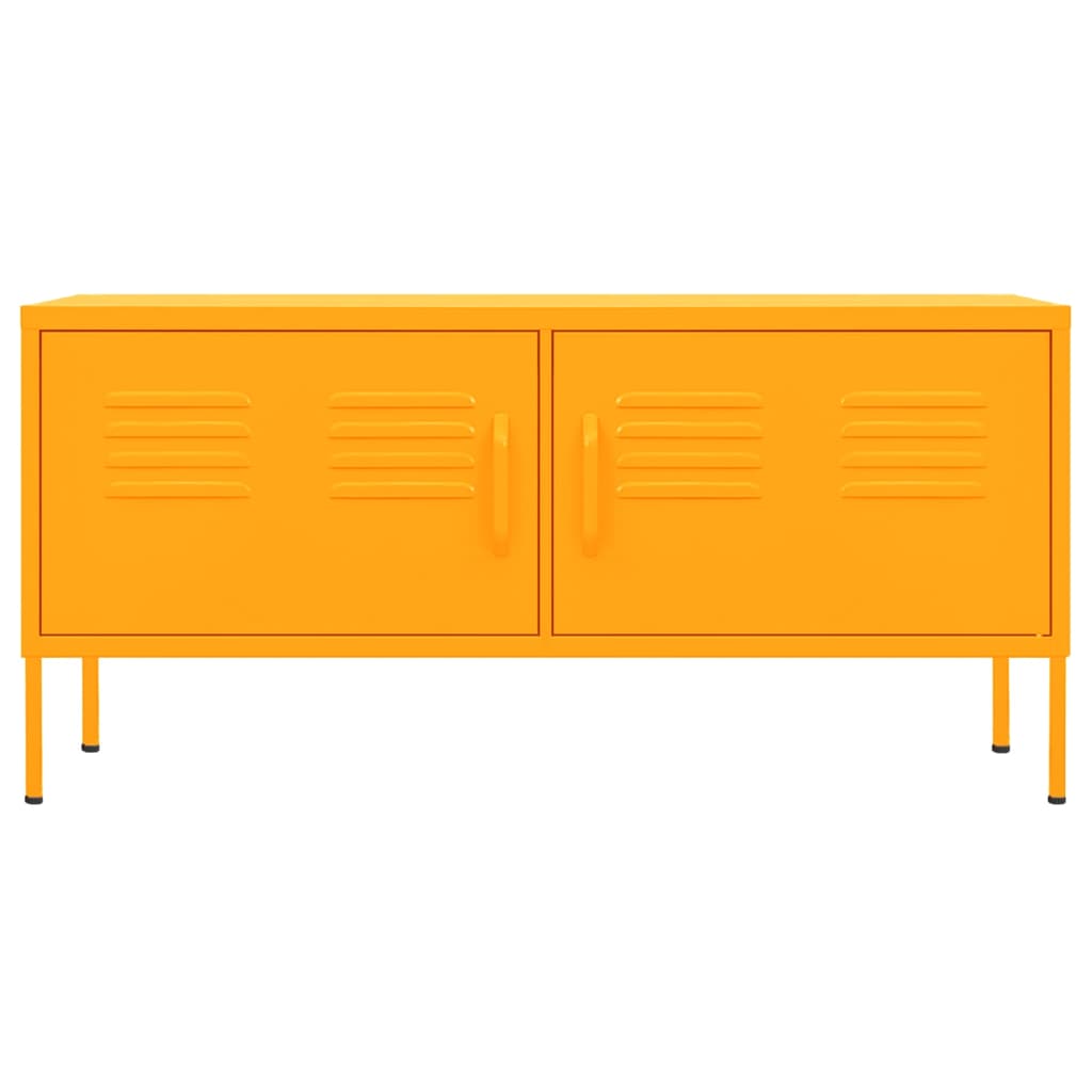 TV-Schrank Senfgelb 105x35x50 cm Stahl
