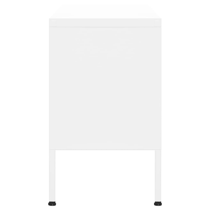 TV-Schrank Weiß 105x35x50 cm Stahl