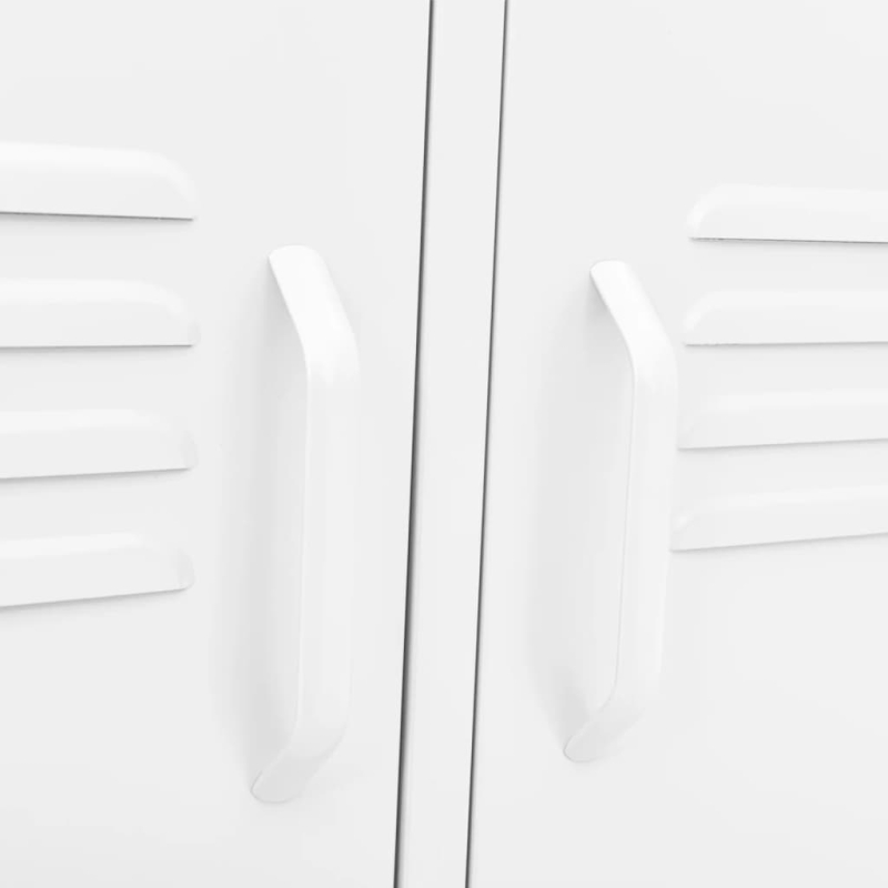 TV-Schrank Weiß 105x35x50 cm Stahl