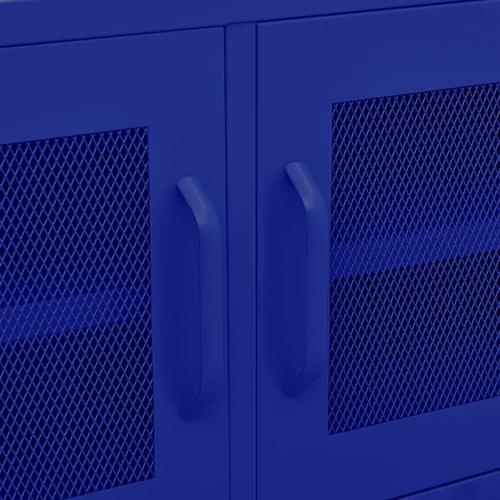 TV-Schrank Marineblau 105x35x50 cm Stahl