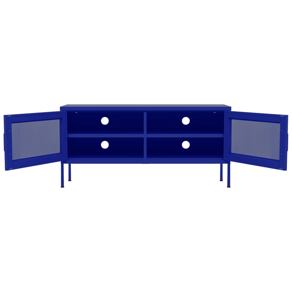 TV-Schrank Marineblau 105x35x50 cm Stahl
