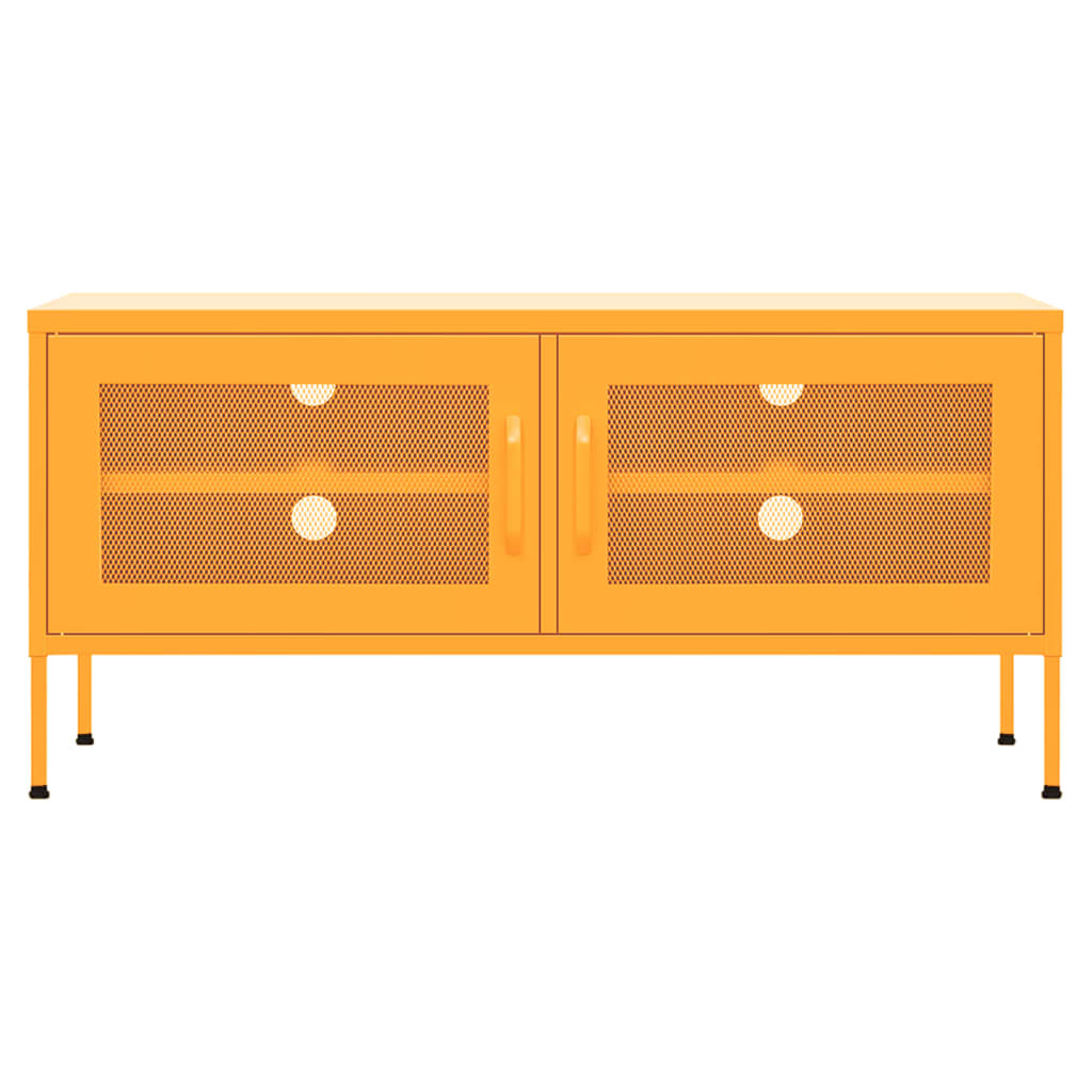 TV-Schrank Senfgelb 105x35x50 cm Stahl