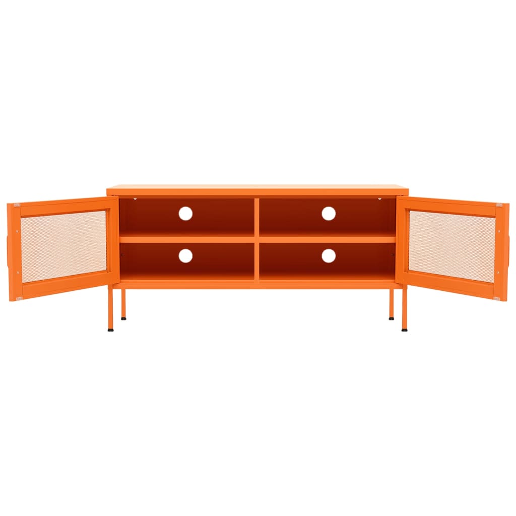 TV-Schrank Orange 105x35x50 cm Stahl