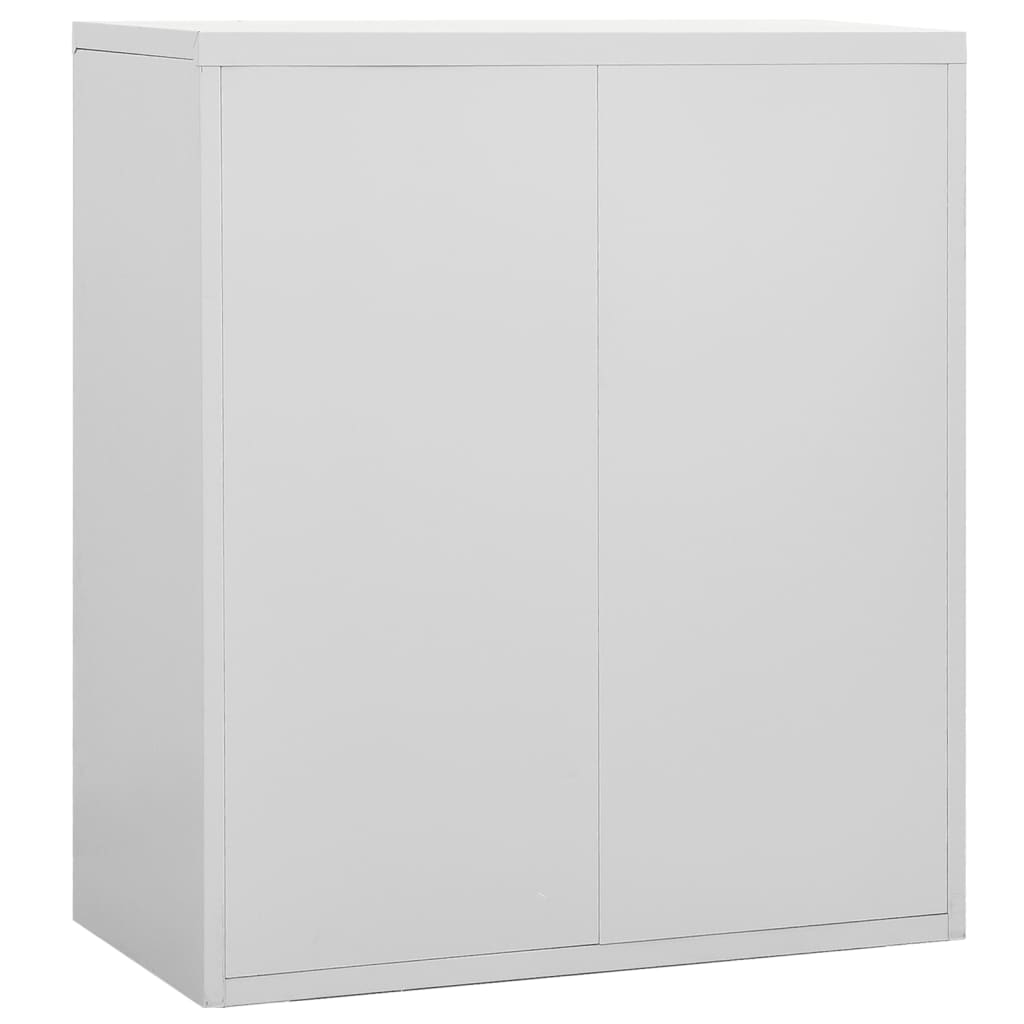 Aktenschrank Hellgrau 90x46x103 cm Stahl