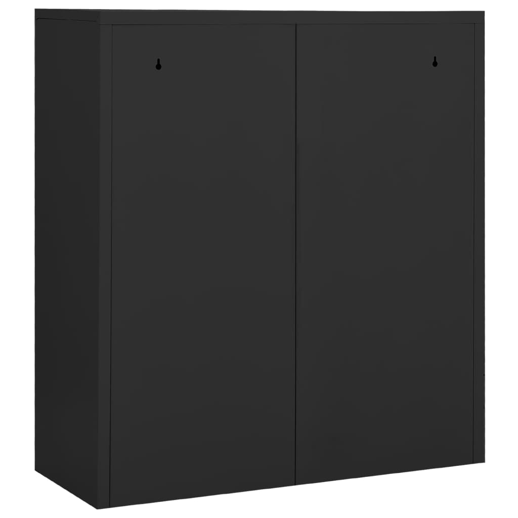 Büroschrank Anthrazit 90x40x102 cm Stahl