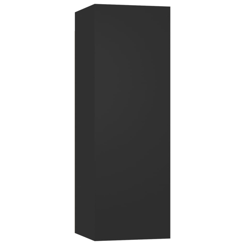 4-tlg. TV-Schrank-Set Schwarz Holzwerkstoff