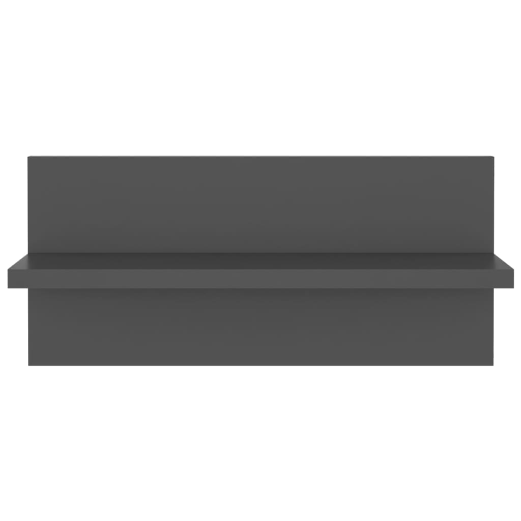 Wandregale 4 Stk. Grau 40x11,5x18 cm Holzwerkstoff