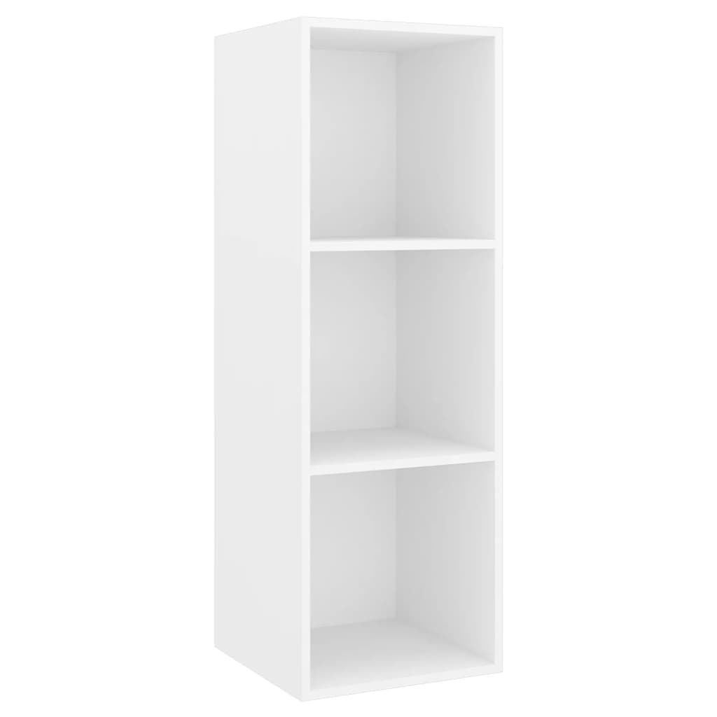 3-tlg. TV-Schrank-Set Weiß Holzwerkstoff