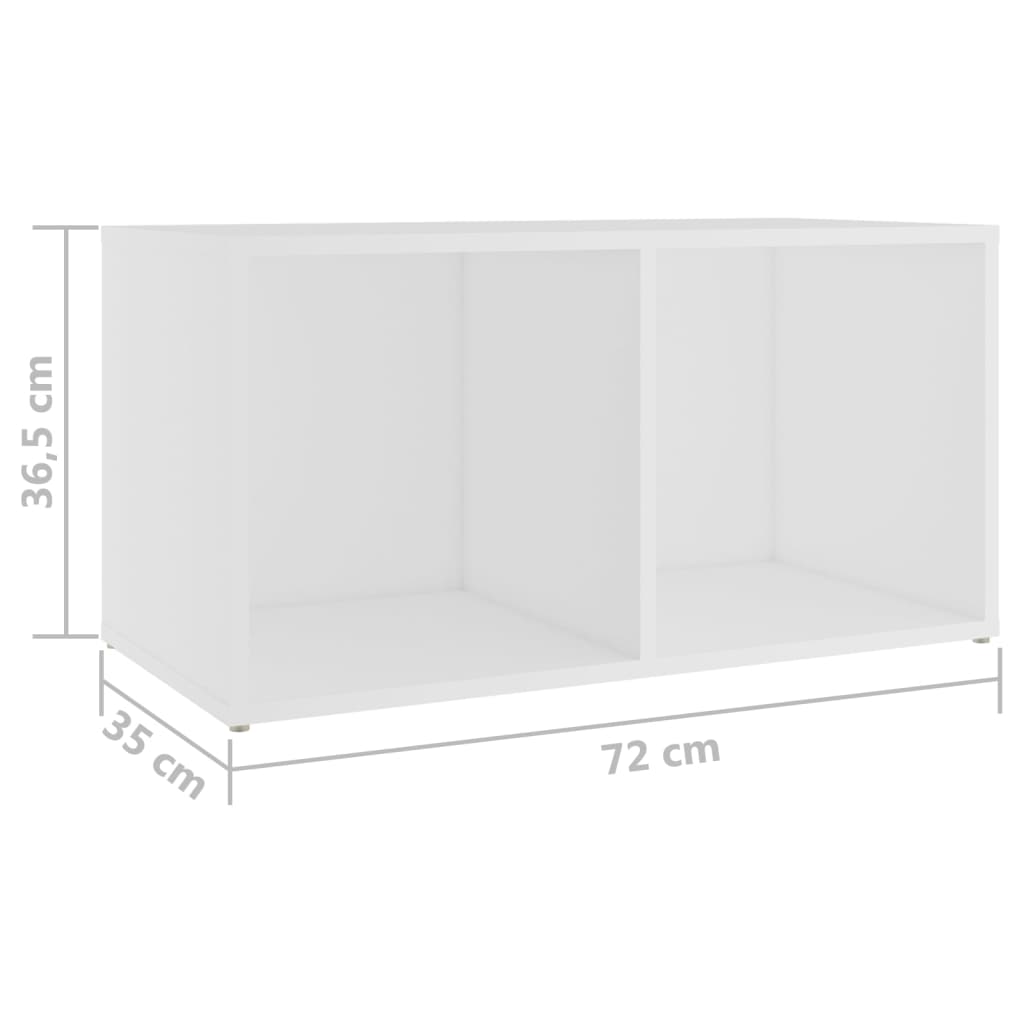 3-tlg. TV-Schrank-Set Weiß Holzwerkstoff