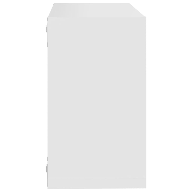 Würfelregale 2 Stk. Weiß 26x15x26 cm