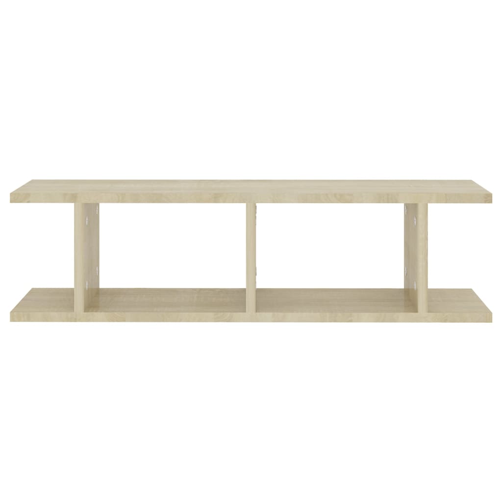 Wandregale 2 Stk. Sonoma-Eiche 75x18x20 cm Holzwerkstoff