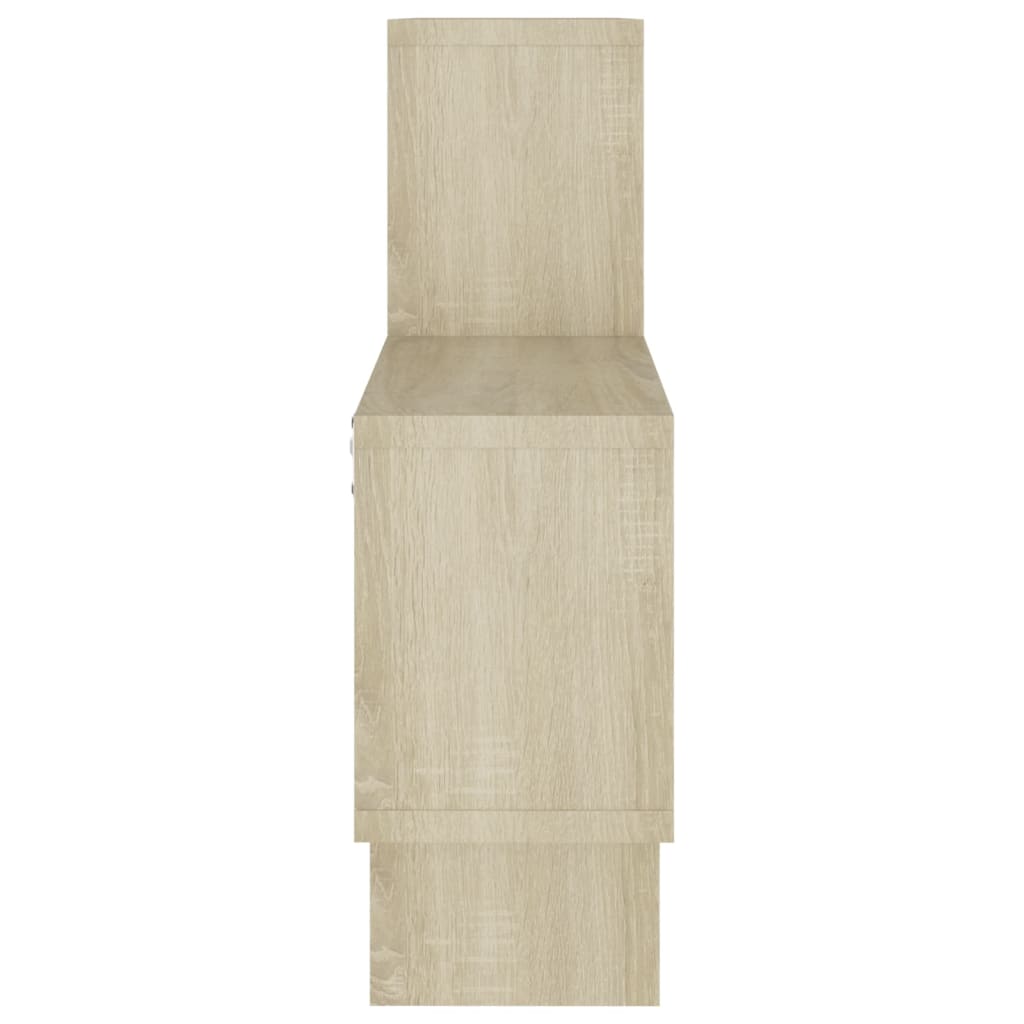Wandregal in Autoform Sonoma-Eiche 82x15x51 cm Holzwerkstoff