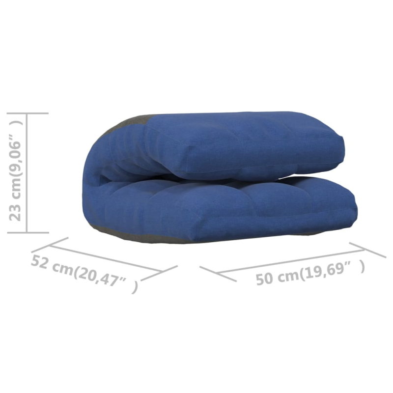 Bodenstuhl Faltbar Blau Stoff